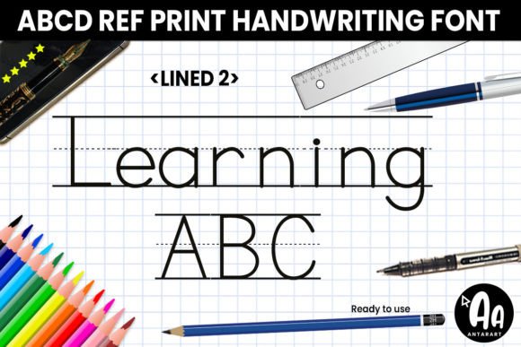 Abcd Ref Lined2: A Practical Font for Educational and Creative Design