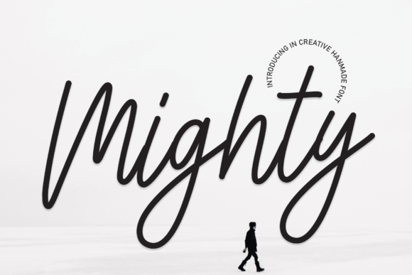 Mighty: A Dazzling Script Font for Your Creative Projects