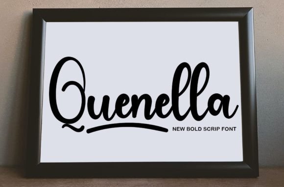 Quenella: A Bold Handwritten Font for Modern Design